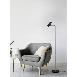 Marley - Matt Black & Matt Brass Floor Lamp Marley - Matt Black & Matt Brass Floor Lamp