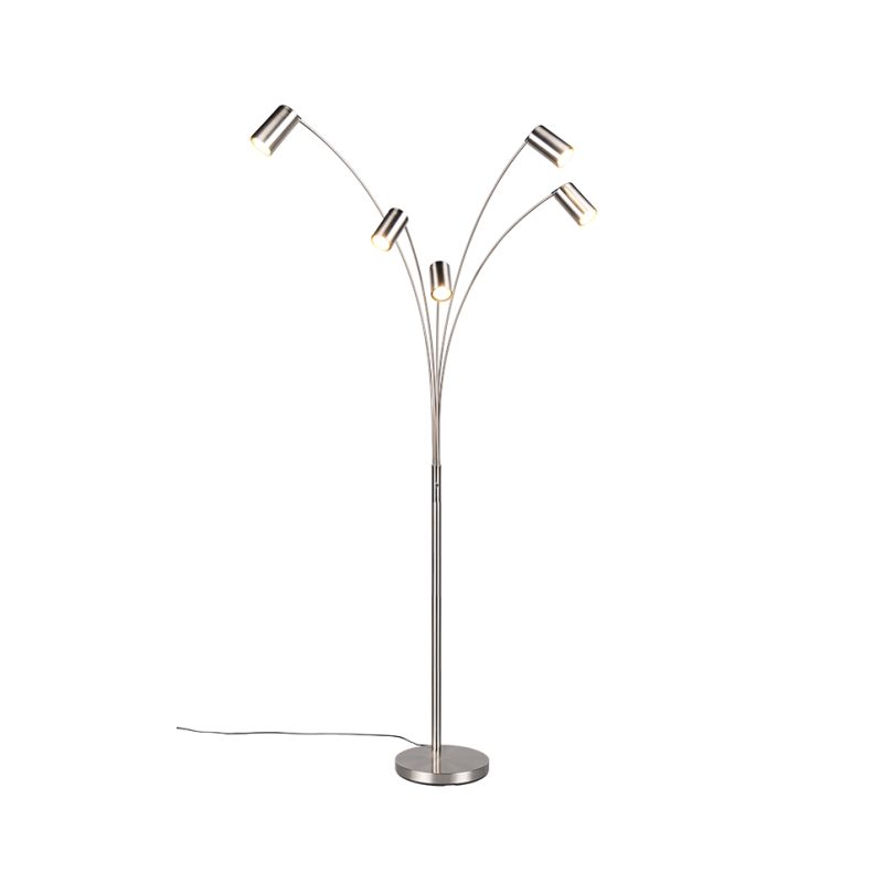 Trio-412400507 - Marley - Matt Nickel 5 Light Floor Lamp