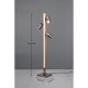 Trio-412510407 - Marley - Wooden & Matt Nickel 4 Light LED Floor Lamp