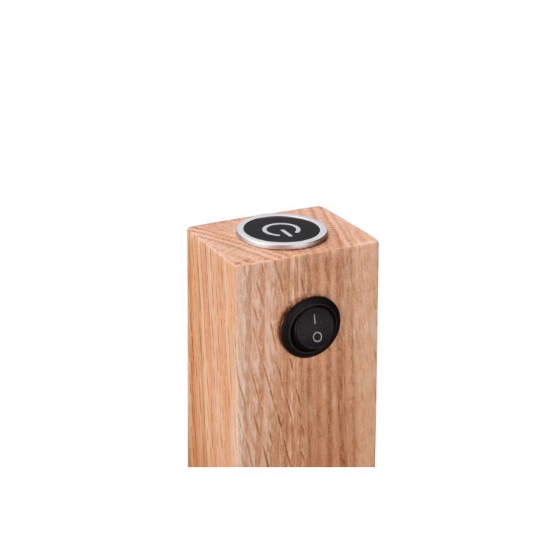 Trio-412510432 - Marley - Wooden & Matt Black 4 Light LED Floor Lamp