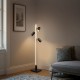 Trio-412510432 - Marley - Wooden & Matt Black 4 Light LED Floor Lamp