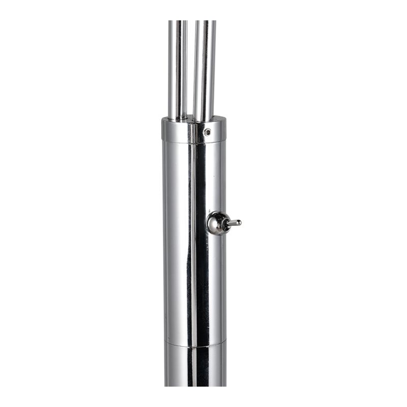- Paxton - Chrome 3 Light Floor Lamp with Multicoloured Clear Glass Trio-416900306 - Paxton - Chrome 3 Light Floor Lamp with Multicoloured Clear Glass