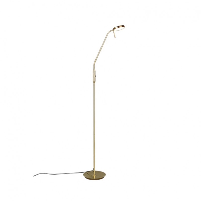 - Monza - Matt Brass CCT Floor Lamp Trio-423310108 - Monza - Matt Brass CCT Floor Lamp