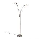 Monza - Matt Nickel 2 Light CCT Floor Lamp