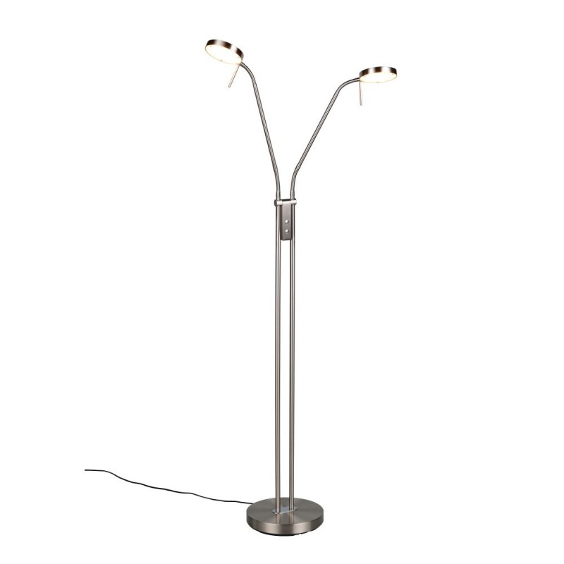 Trio-423310207 - Monza - Matt Nickel 2 Light CCT Floor Lamp