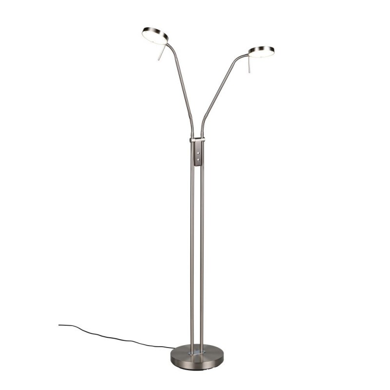 Trio-423310207 - Monza - Matt Nickel 2 Light CCT Floor Lamp