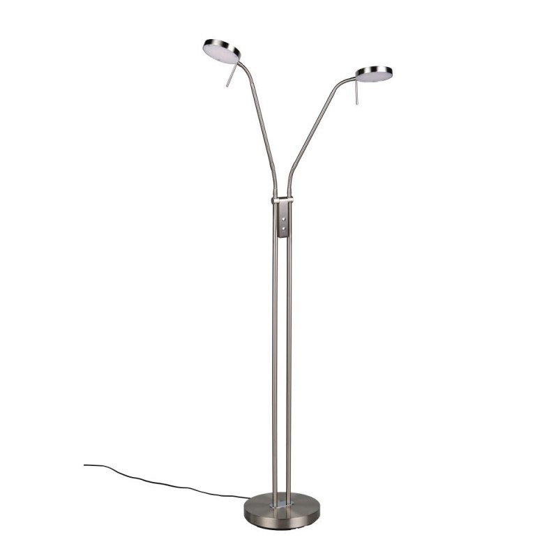 Trio-423310207 - Monza - Matt Nickel 2 Light CCT Floor Lamp