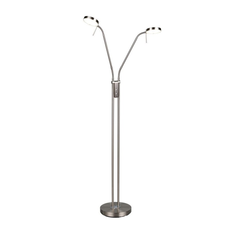 Trio-423310207 - Monza - Matt Nickel 2 Light CCT Floor Lamp