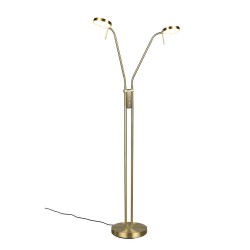 Monza - Matt Brass 2 Light CCT Floor Lamp