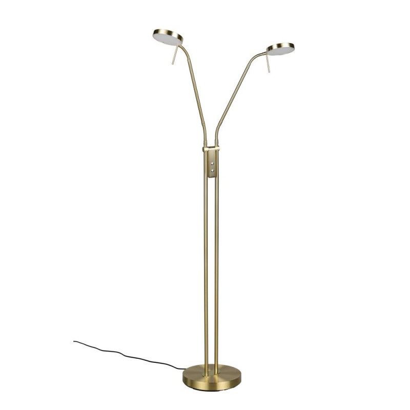 Trio-423310208 - Monza - Matt Brass 2 Light CCT Floor Lamp