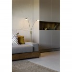 Monza - Matt Brass 2 Light CCT Floor Lamp
