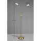 Trio-423310208 - Monza - Matt Brass 2 Light CCT Floor Lamp
