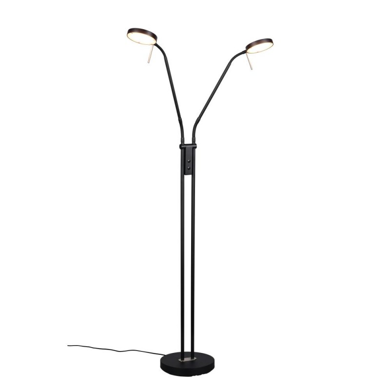 Trio-423310232 - Monza - Matt Black 2 Light CCT Floor Lamp