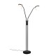 Trio-423310232 - Monza - Matt Black 2 Light CCT Floor Lamp
