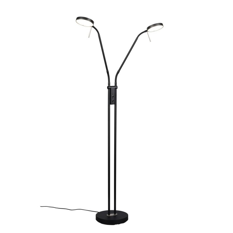 Trio-423310232 - Monza - Matt Black 2 Light CCT Floor Lamp