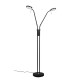 Trio-423310232 - Monza - Matt Black 2 Light CCT Floor Lamp