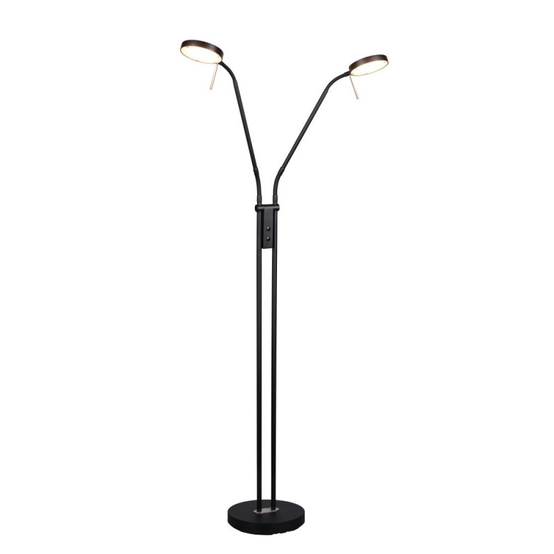 Trio-423310232 - Monza - Matt Black 2 Light CCT Floor Lamp
