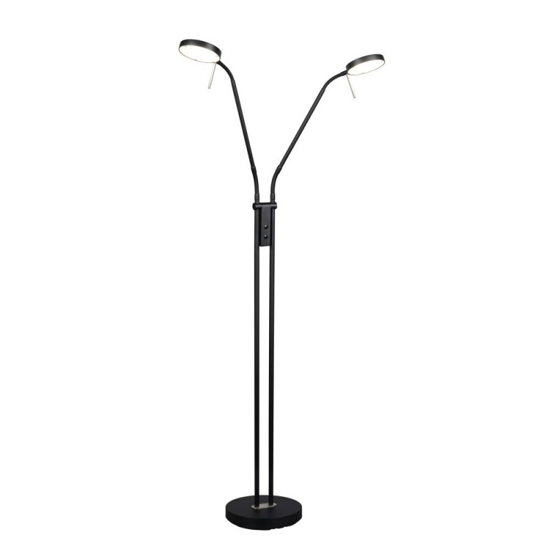 Trio-423310232 - Monza - Matt Black 2 Light CCT Floor Lamp