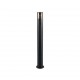 Trio-424060132 - Hoosic - Matt Black Bollard with Smoked Diffuser