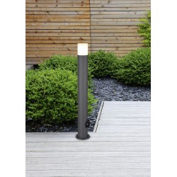 Hoosic - Anthracite Bollard with White Diffuser Hoosic - Anthracite Bollard with White Diffuser