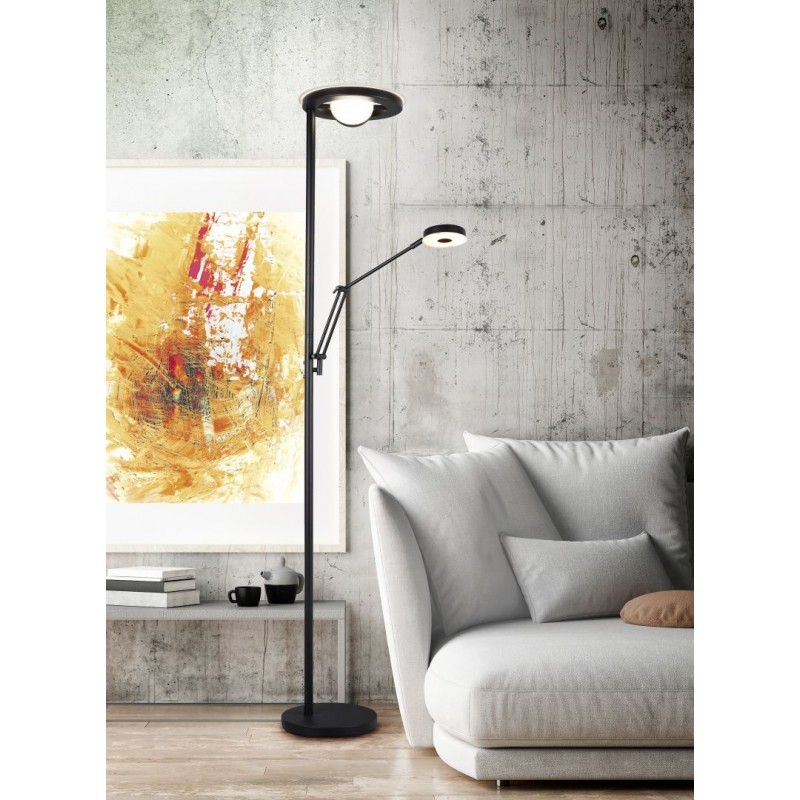- Barrie - Matt Black Mother & Child CCT Floor Lamp Trio-424210332 - Barrie - Matt Black Mother & Child CCT Floor Lamp