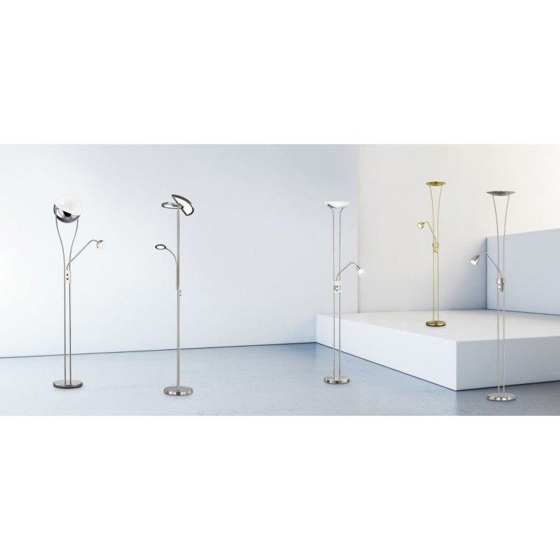 - Arizona - Matt Brass Mother & Child LED Floor Lamp Trio-426410208 - Arizona - Matt Brass Mother & Child LED Floor Lamp