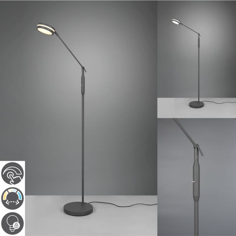 Trio-426510142 - Franklin - Anthracite CCT Floor Lamp