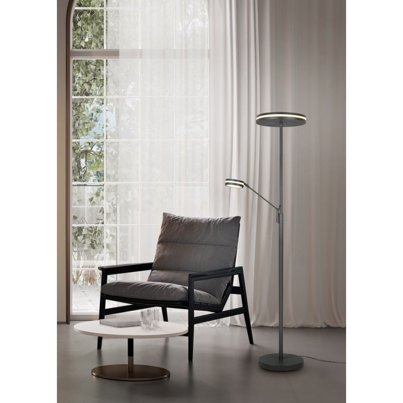 Trio-426510242 - Franklin - Anthracite Mother & Child CCT Floor Lamp