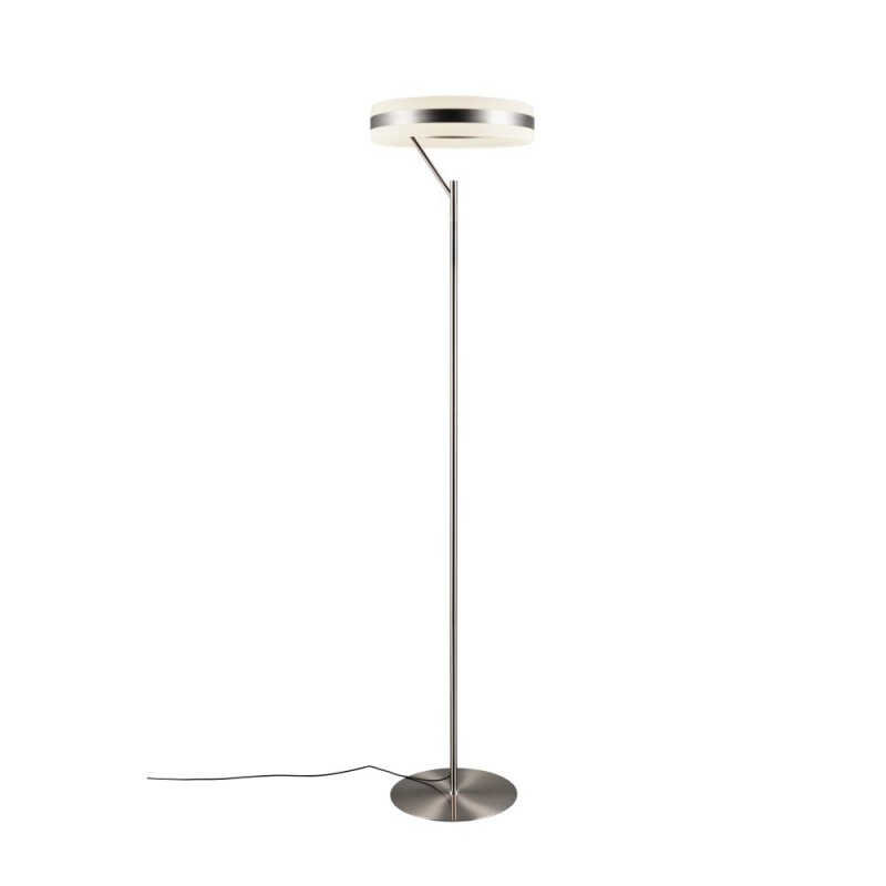 Trio-431410107 - Dios - Matt Nickel CCT Floor Lamp with White Diffuser