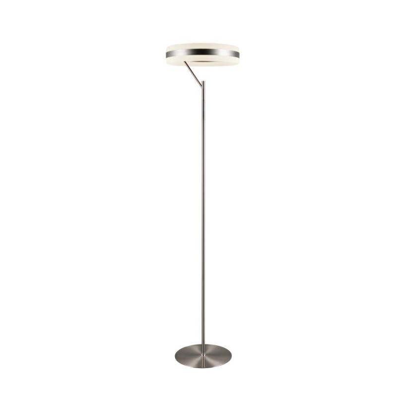 Trio-431410107 - Dios - Matt Nickel CCT Floor Lamp with White Diffuser