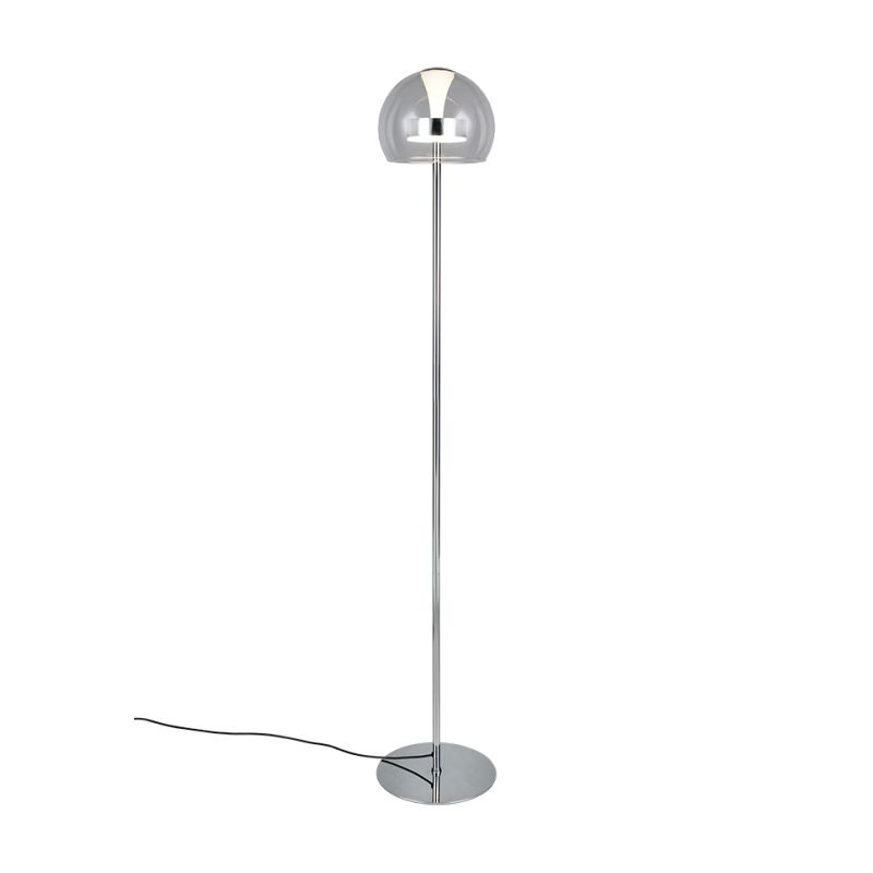 - Flynt - Chrome CCT Floor Lamp with Clear Glass Trio-431610106 - Flynt - Chrome CCT Floor Lamp with Clear Glass