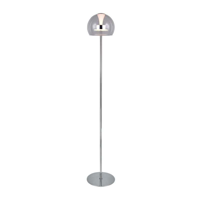 - Flynt - Chrome CCT Floor Lamp with Clear Glass Trio-431610106 - Flynt - Chrome CCT Floor Lamp with Clear Glass