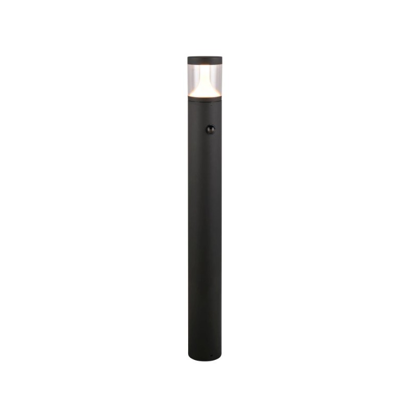 Trio-438569142 - Tagus - Anthracite CCT Sensor Bollard with Clear Diffuser IP54