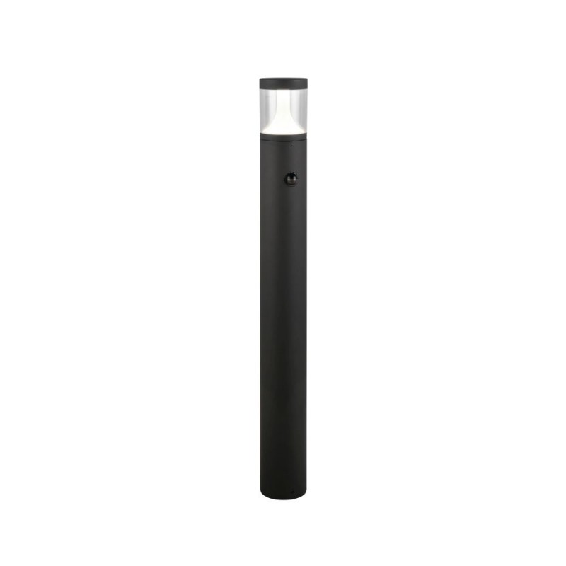 Trio-438569142 - Tagus - Anthracite CCT Sensor Bollard with Clear Diffuser IP54