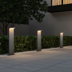 Ravi - Anthracite CCT Sensor Post with White Diffuser IP54