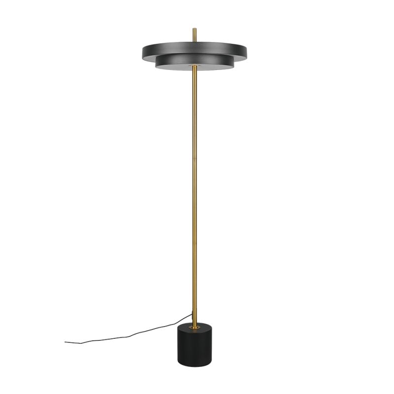Trio-440210180 - Keaton - Black & Gold CCT Floor Lamp