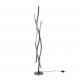 Trio-441210305 - Blaze - Brushed Aluminium & Black CCT Floor Lamp