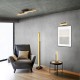 - Kerala - Wooden & Matt Black Floor Lamp Trio-441610132 - Kerala - Wooden & Matt Black Floor Lamp
