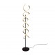 Trio-441810208 - Sequence - Black & Matt Brass CCT Floor Lamp