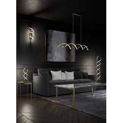 Sequence - Black & Matt Brass CCT Floor Lamp Sequence - Black & Matt Brass CCT Floor Lamp