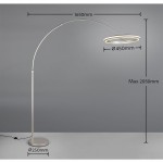 Amador - Matt Nickel CCT Floor Lamp