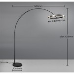Amador - Matt Black CCT Floor Lamp