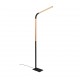 - Norris - Wooden & Black LED Floor Lamp Trio-445210132 - Norris - Wooden & Black LED Floor Lamp