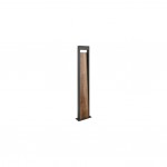 Salmon - Anthracite LED Bollard with Wood Imitation