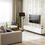 Rahul - Wooden & Black Floor Lamp with Black Shade