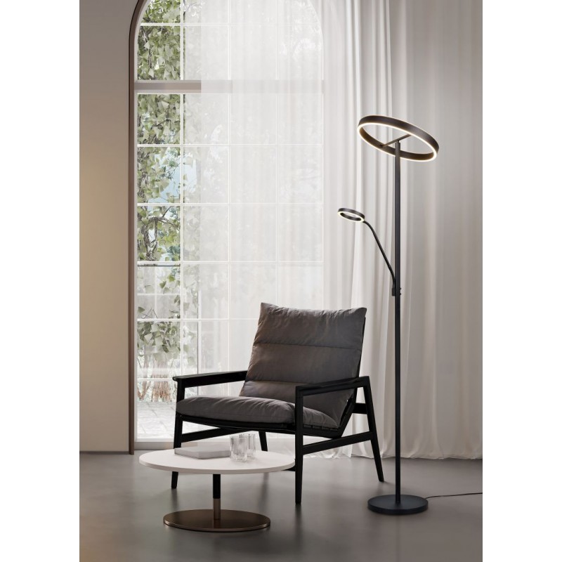 - Willis - Matt Black Mother & Child CCT Floor Lamp Trio-449510232 - Willis - Matt Black Mother & Child CCT Floor Lamp