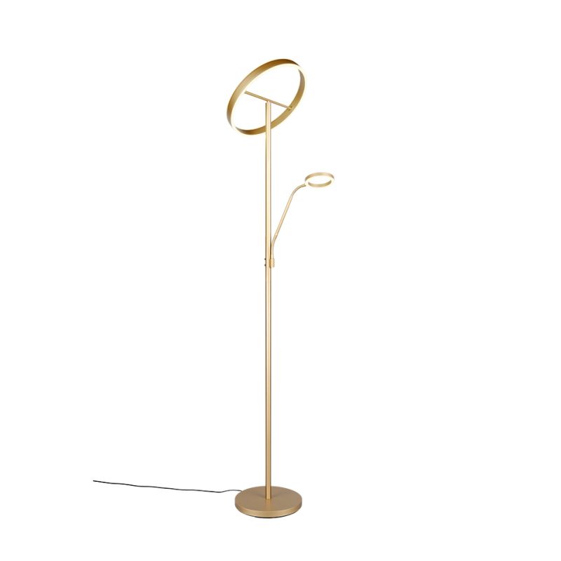 Trio-449510279 - Willis - Matt Gold Mother & Child CCT Floor Lamp