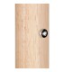 Trio-454910132 - Celeste - Black & Wood LED Floor Lamp with Smoked Glass