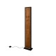 Trio-455510130 - Kalea - Black LED Floor Lamp with Natural Wood