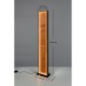 Trio-455510130 - Kalea - Black LED Floor Lamp with Natural Wood